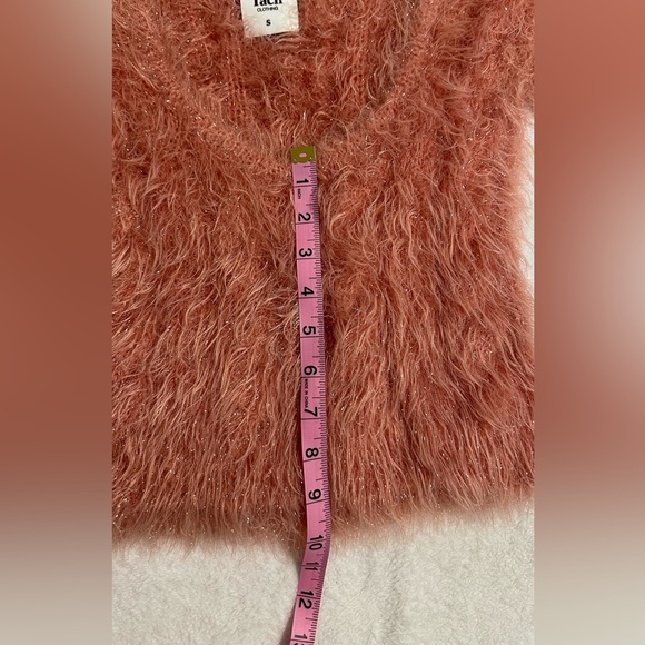 TACH Pink Boxy Crop Top with Fuzzy Texture Size S - Picture 13 of 13